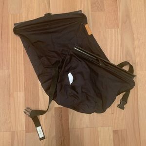 Gently used black Binxy Baby shopping cart hammock